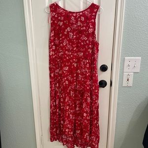 Red sleeveless dress size medium